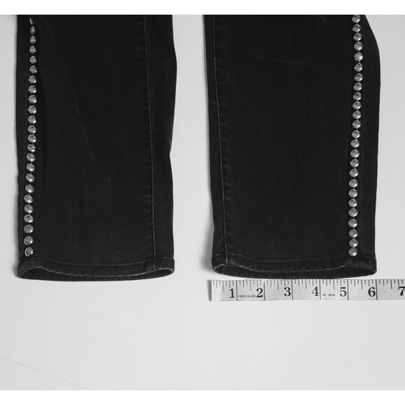Velvet by Graham & Spencer Coal Black Studded Milla Jeans Size 28 - Picture 7 of 11